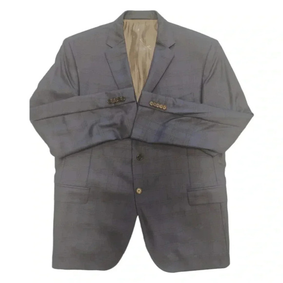 Austin Reed Signature Blue  Wool Blazer Size 46R - Picture 5 of 11